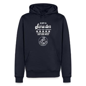 Bester Schuster Meister Chef Lehrling Schuhmacher - Männer Premium Bio Hoodie - Navy - Vorne - Nico (187cm)