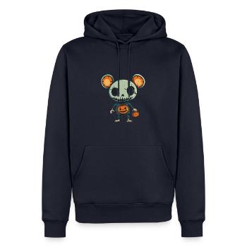 Mouse Halloween Comic Funny - Men’s Premium Organic Hoodie - navy - Front - Nico (187cm)