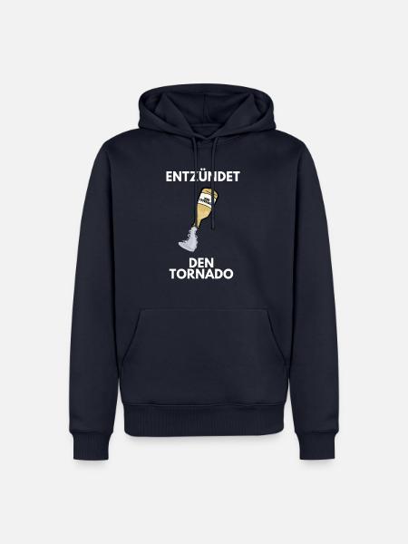 Entzündet den Tornado - Männer Premium Bio Hoodie - Navy
