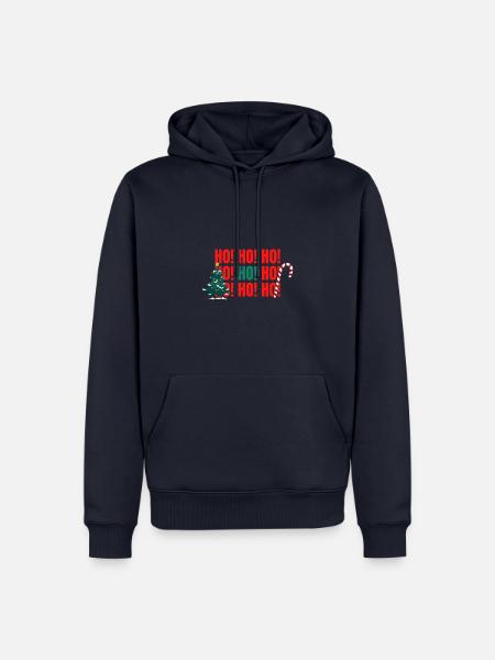 HO! HO! HO! - Männer Premium Bio Hoodie - Navy