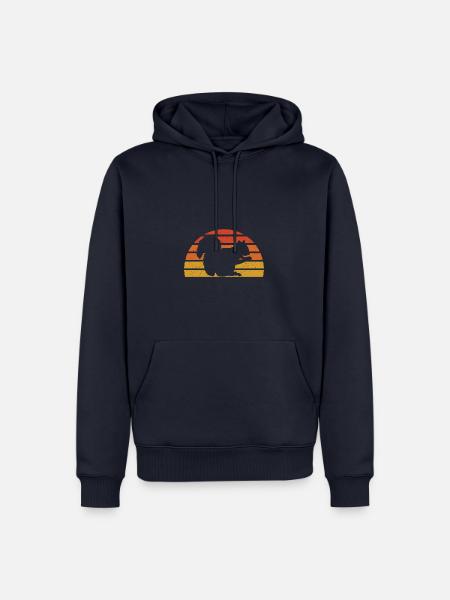 Écureuil - Sweat à capuche Premium bio Homme - bleu marine