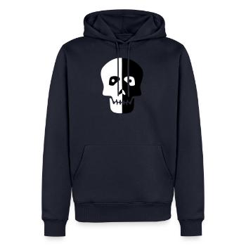 frais - Sweat à capuche Premium bio Homme - bleu marine - Devant - Nico (187cm)