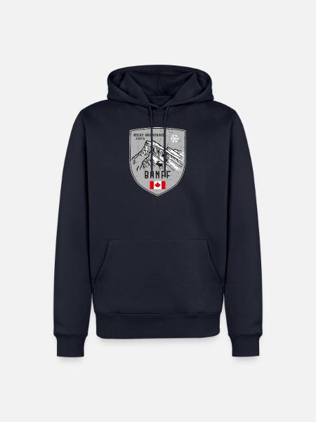 Banff Mount Rundle Kanada Wappen - Männer Premium Bio Hoodie - Navy