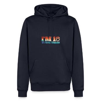 J’ai 10 ans en années de chien - Sweat à capuche Premium bio Homme - bleu marine - Devant - Nico (187cm)