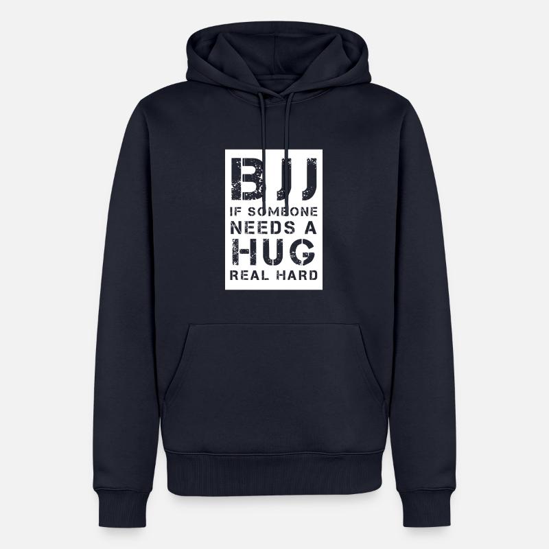 BJJ - Männer Premium Bio Hoodie - Navy