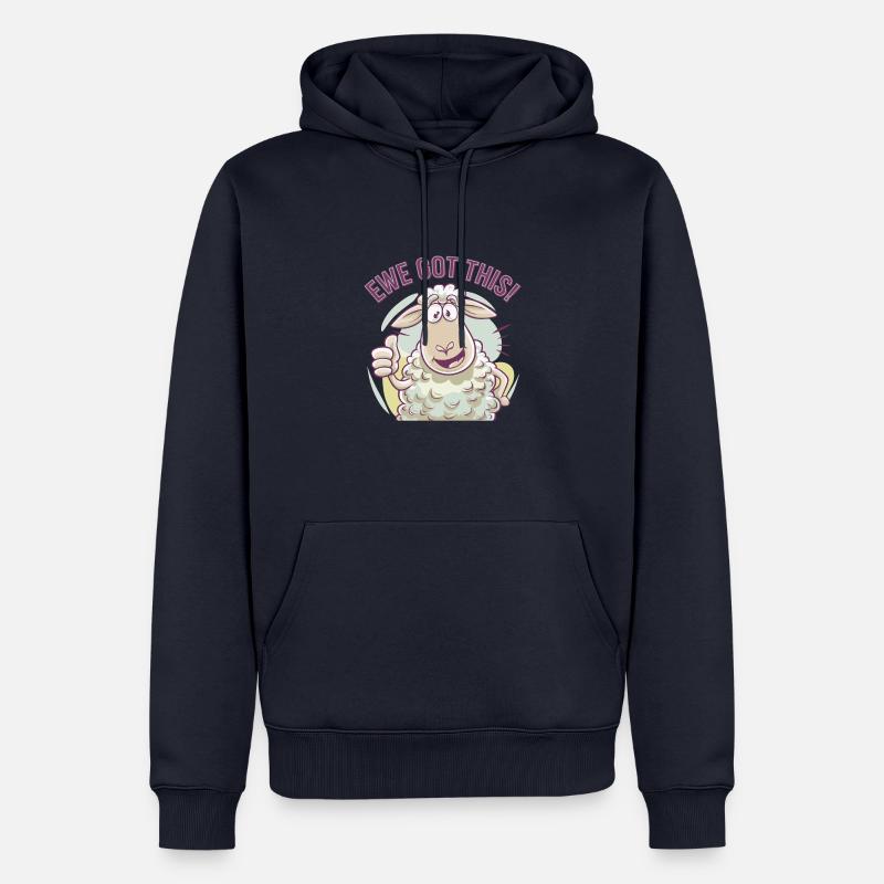 Ewe a compris ça - Sweat à capuche Premium bio Homme - bleu marine