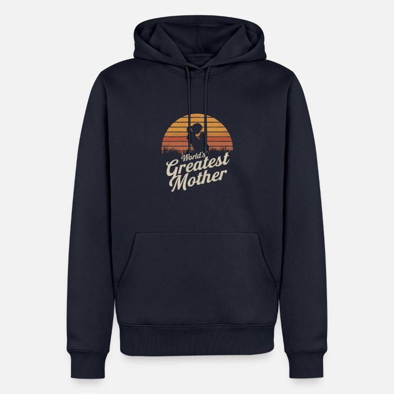 Die beste Mutter der Welt - Männer Premium Bio Hoodie - Navy