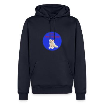 Merry Christmas blue - Männer Premium Bio Hoodie - Navy - Vorne - Nico (187cm)