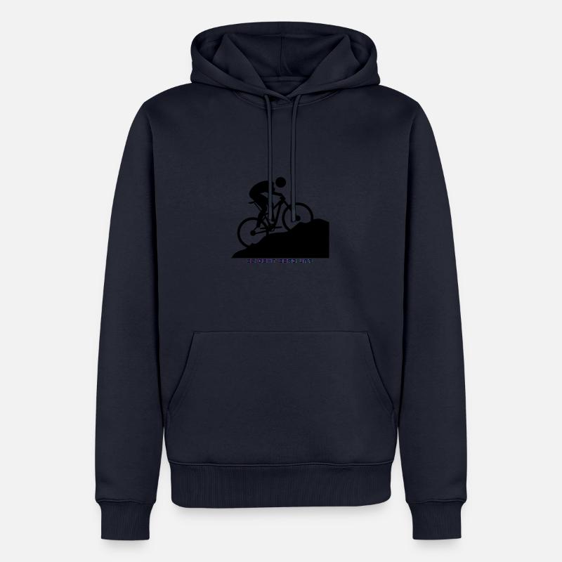 ÇA MONTE - Sweat à capuche Premium bio Homme - bleu marine