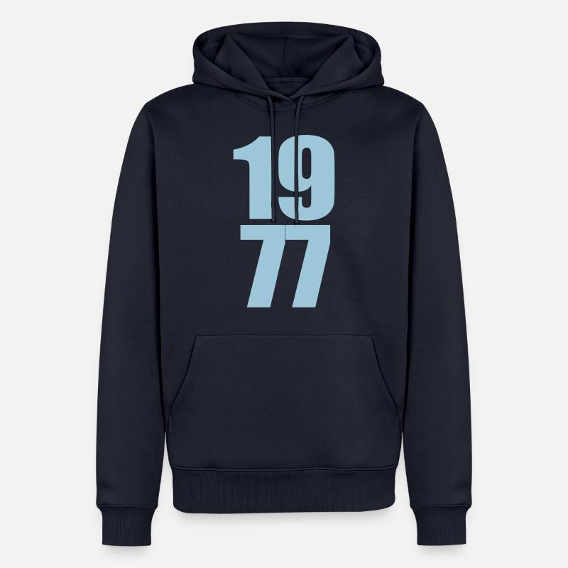 2232 1977 - Sweat à capuche Premium bio Homme - bleu marine
