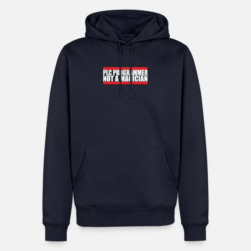 SPS-Programmierer Kein Magier Engineering Nerd - Männer Premium Bio Hoodie - Navy