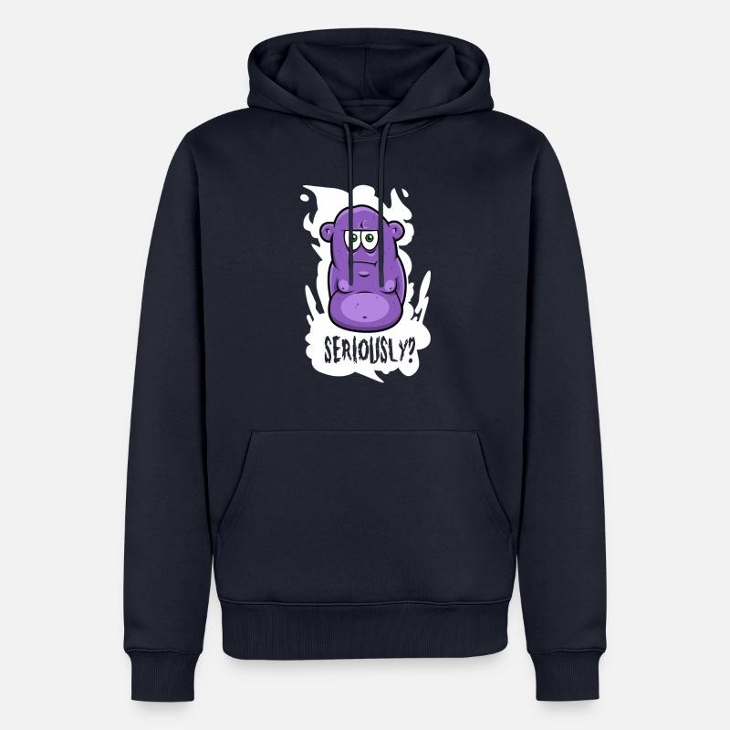 Seriously? - Monster - Männer Premium Bio Hoodie - Navy