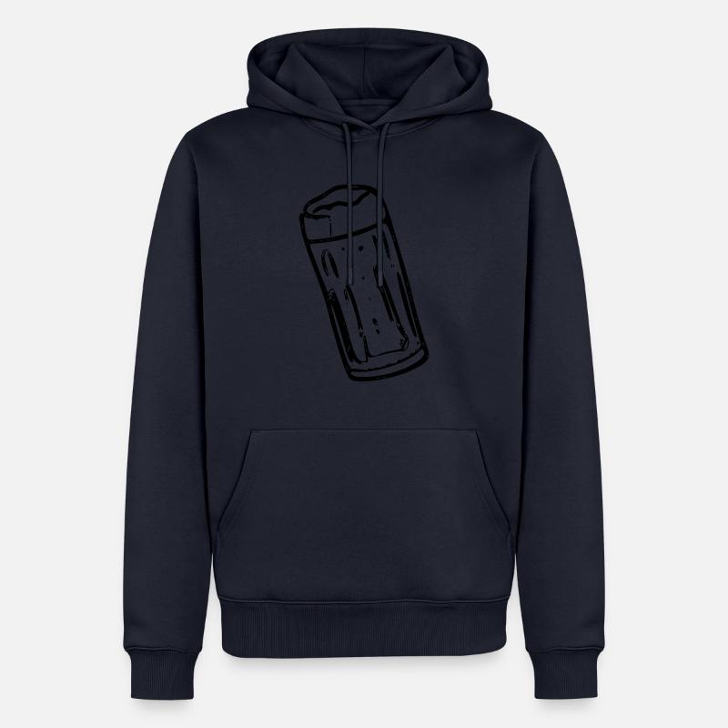Bier desgin 2 - Männer Premium Bio Hoodie - Navy