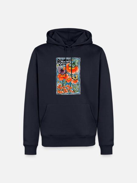 Blütezeit - Männer Premium Bio Hoodie - Navy