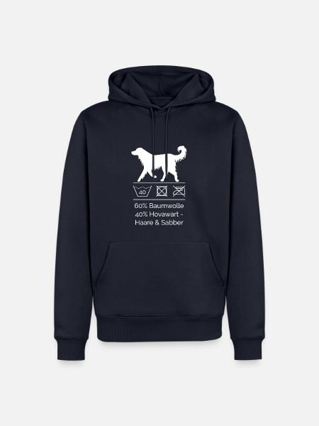 Waschhinweise Hovawart - Männer Premium Bio Hoodie - Navy