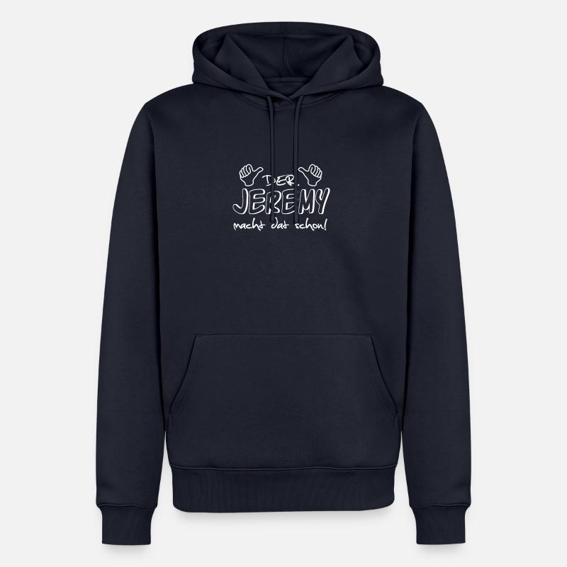 jeremy - Männer Premium Bio Hoodie - Navy