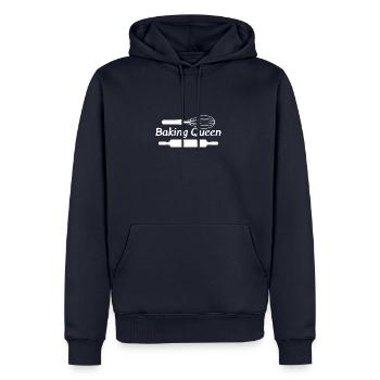 Baking Queen Hobby boulanger, maître de gâteaux - Sweat à capuche Premium bio Homme - bleu marine - Devant - Nico (187cm)