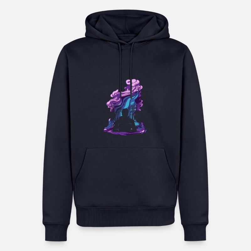 Cybersecurity Phishing Encryption - Männer Premium Bio Hoodie - Navy