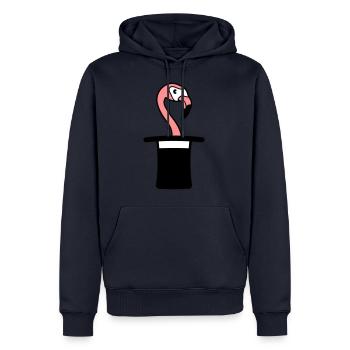zylinder hut zauberer trick zaubertrick magier mag - Männer Premium Bio Hoodie - Navy - Vorne - Nico (187cm)