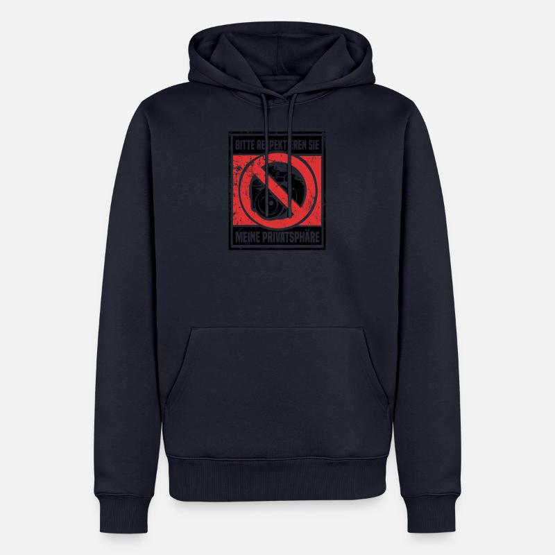 Privatsphäre Internet Datenschutzbeauftragter - Männer Premium Bio Hoodie - Navy