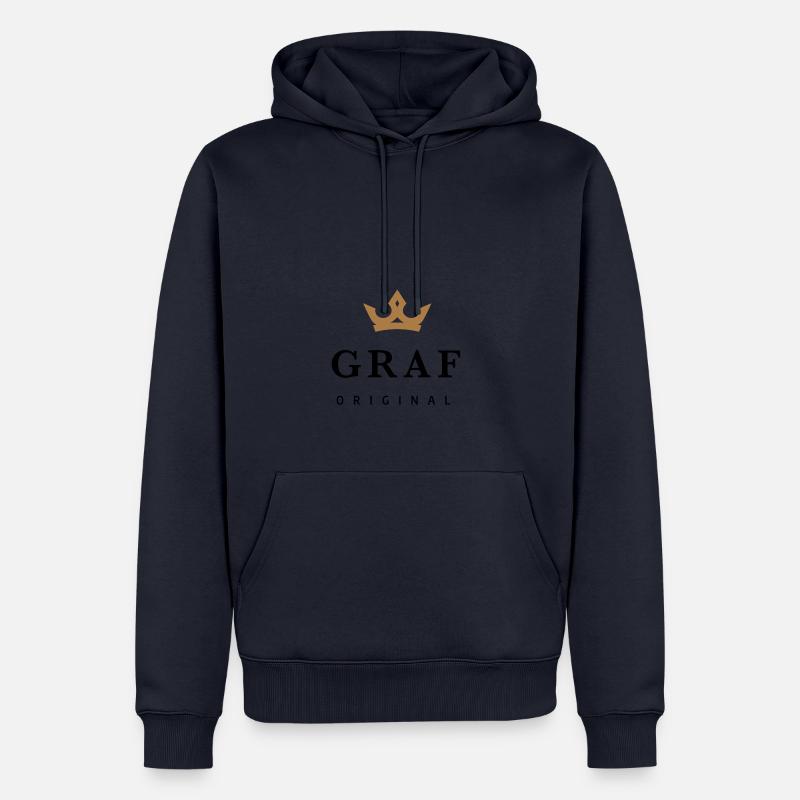 Compter - Sweat à capuche Premium bio Homme - bleu marine