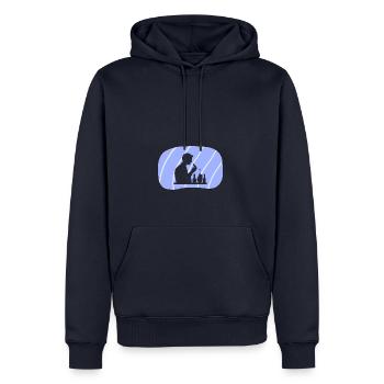 Chemie Periodensystem Atom - Männer Premium Bio Hoodie - Navy - Vorne - Nico (187cm)
