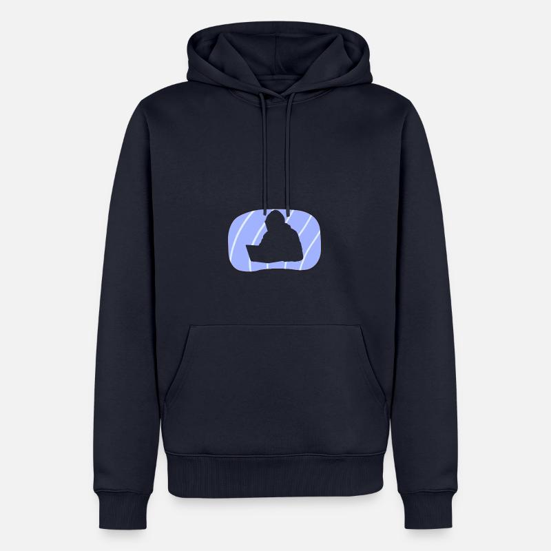 Hacker Hacken - Männer Premium Bio Hoodie - Navy