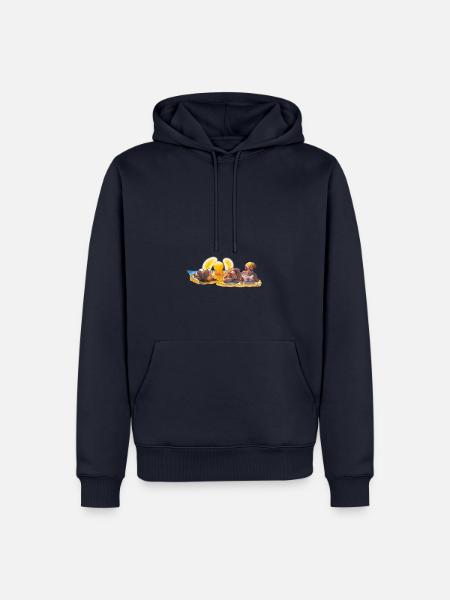 Sommerurlaub 03 - Männer Premium Bio Hoodie - Navy