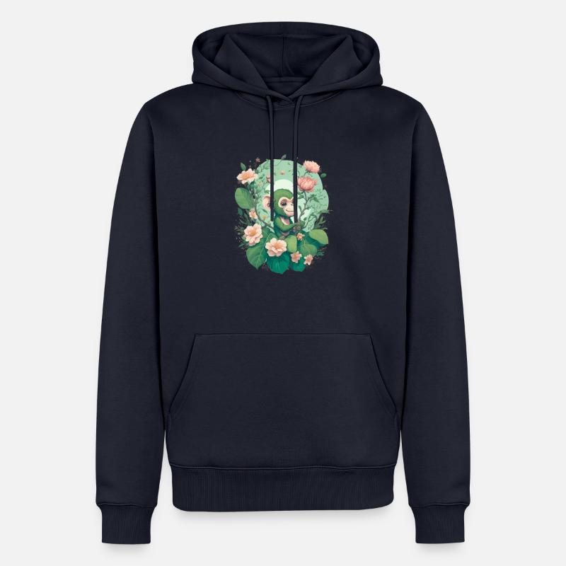 CB Monkey - Männer Premium Bio Hoodie - Navy