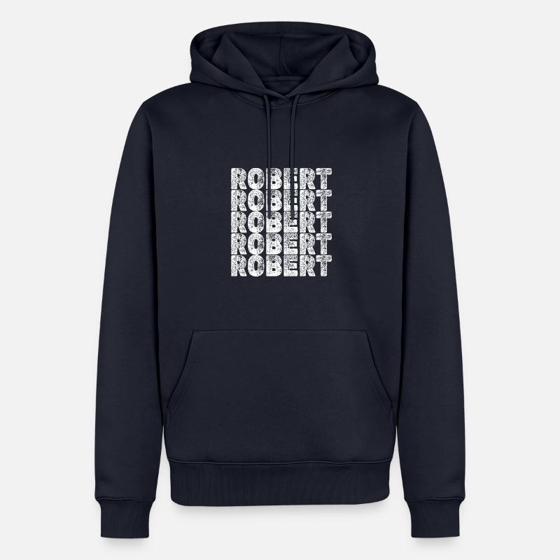 Robert als Held - Männer Premium Bio Hoodie - Navy