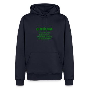 Pädagogin - Die Superheldin des Klassenzimmers! - Männer Premium Bio Hoodie - Navy - Vorne - Nico (187cm)