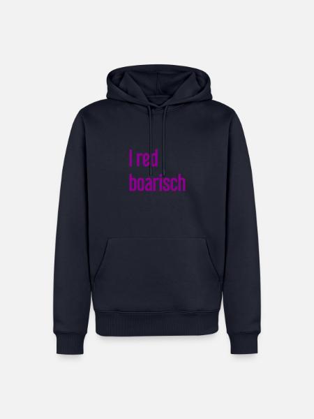 I red boarisch - Männer Premium Bio Hoodie - Navy