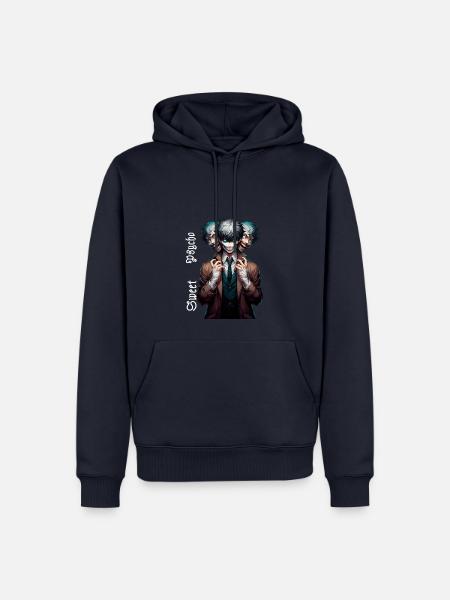 SweetPsycho Animestyle - Männer Premium Bio Hoodie - Navy