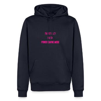 I'm not lazy, I'm in power saving mode! - Men’s Premium Organic Hoodie - navy - Front - Nico (187cm)