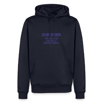 Dozentin - Mein offizieller Superhelden-Beruf! - Männer Premium Bio Hoodie - Navy - Vorne - Nico (187cm)