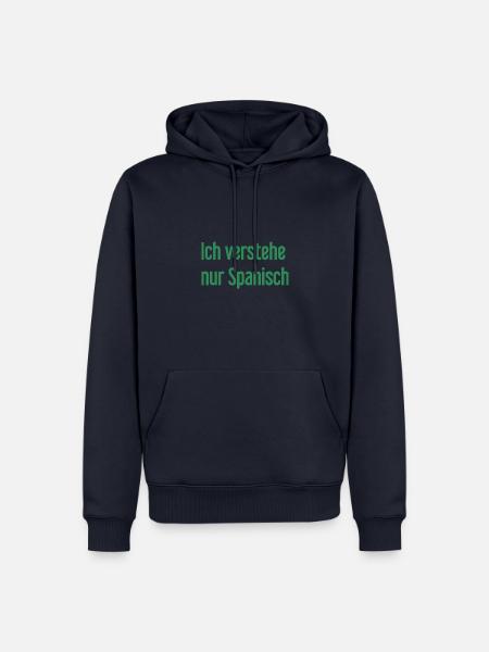 I only understand Spanish - Men’s Premium Organic Hoodie - navy