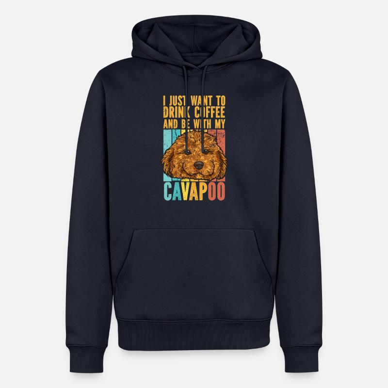 Cavapoo Cavoodle Capoodle Hund - Männer Premium Bio Hoodie - Navy