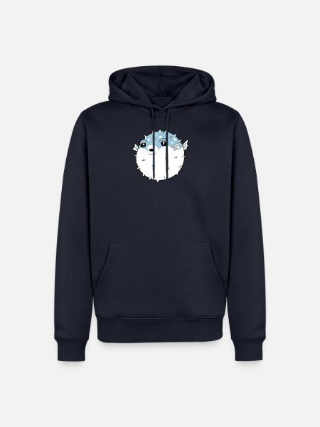 Fugu globe fish - Men’s Premium Organic Hoodie - navy