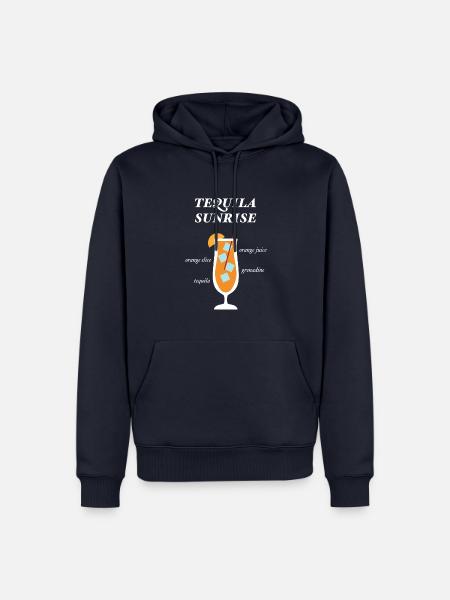 Tequila Sunrise Cocktail Team Tequila - Männer Premium Bio Hoodie - Navy