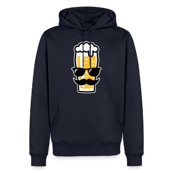 Sunglasses Summer (Three Colours) - Men’s Premium Organic Hoodie - navy - Front - Nico (187cm)