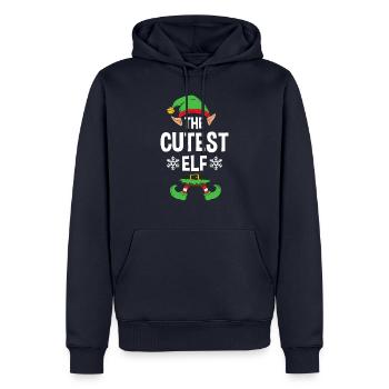 Group Matching Family Christmas Gift Elf - Männer Premium Bio Hoodie - Navy - Vorne - Nico (187cm)