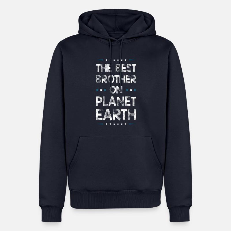 Bester Bruder Spruch - Männer Premium Bio Hoodie - Navy