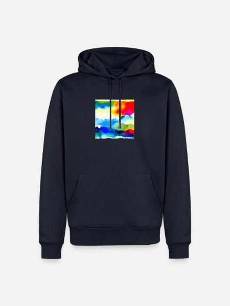 Bunt - Männer Premium Bio Hoodie - Navy