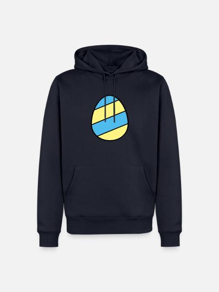 Easter egg striped - Men’s Premium Organic Hoodie - navy