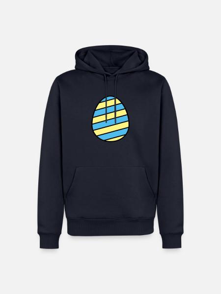 Osterei farbenfroh - Männer Premium Bio Hoodie - Navy