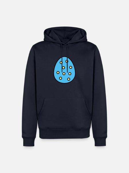 Osterei gepunktet - Männer Premium Bio Hoodie - Navy