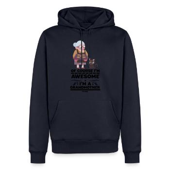Of Course I'm Awesome I'm A Grandmother - Männer Premium Bio Hoodie - Navy - Vorne - Nico (187cm)