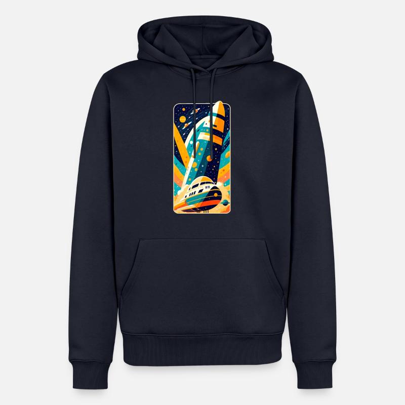 Space Shuttle - Männer Premium Bio Hoodie - Navy