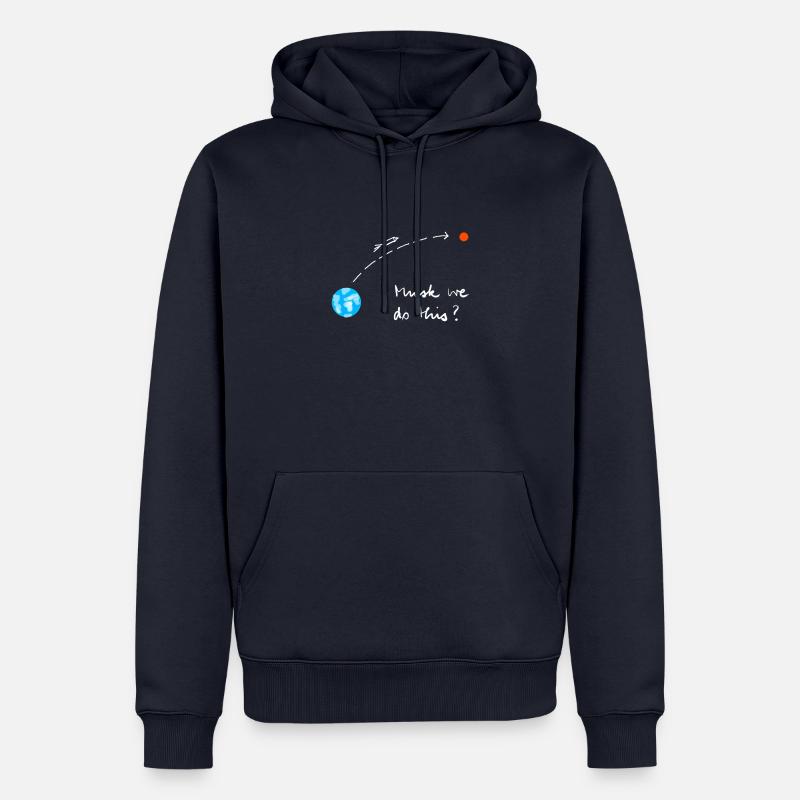 bye bye la Terre - Sweat à capuche Premium bio Homme - bleu marine