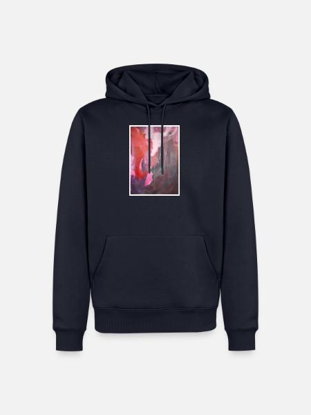 Original Kunstdruck "Phenix" - Männer Premium Bio Hoodie - Navy